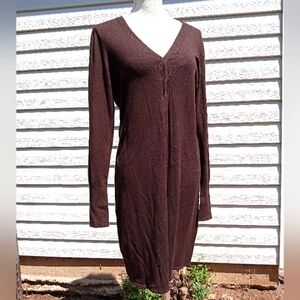 BCBG MaxAzria Brown Sweater Dress